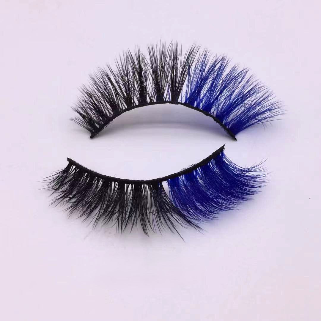 Nouvelle tendance de maquillage cils colorés 15 mm 20 mm